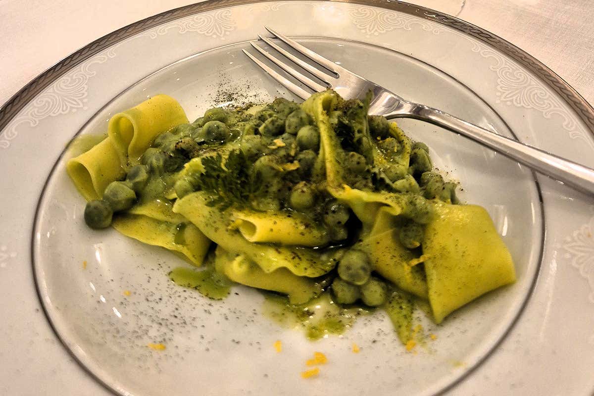 Pappardelle con piselli freschi - Al Callianino