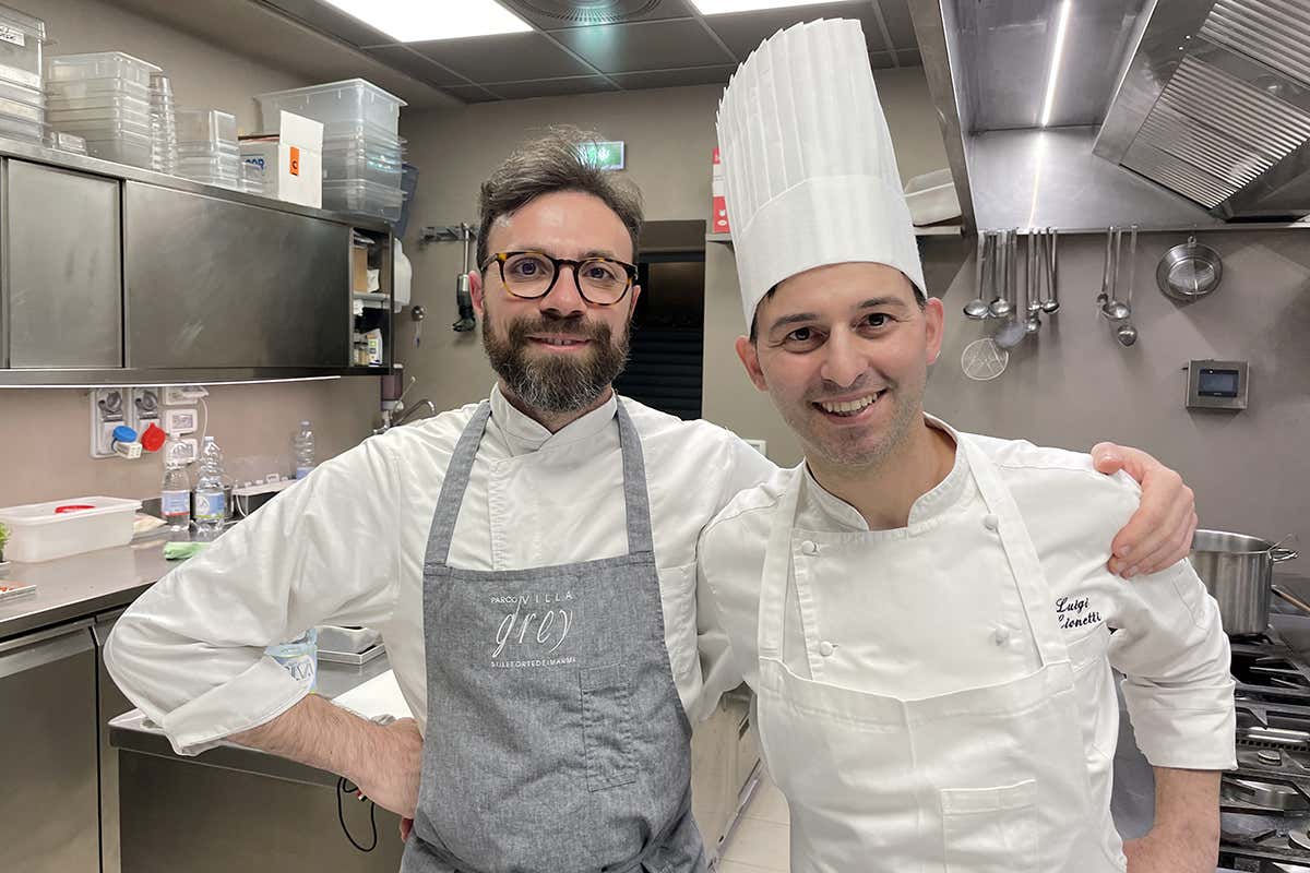 Roberto Monopoli e Luigi Lionetti Il Parco di Villa Grey, in Versilia la cucina classico-contemporanea di Monopoli