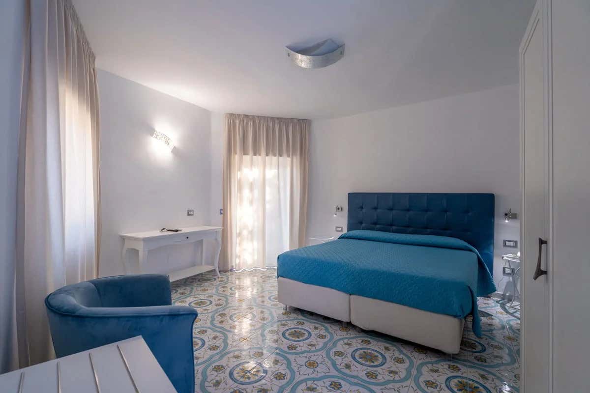 Una delle camere del Park Hotel Villa Maria