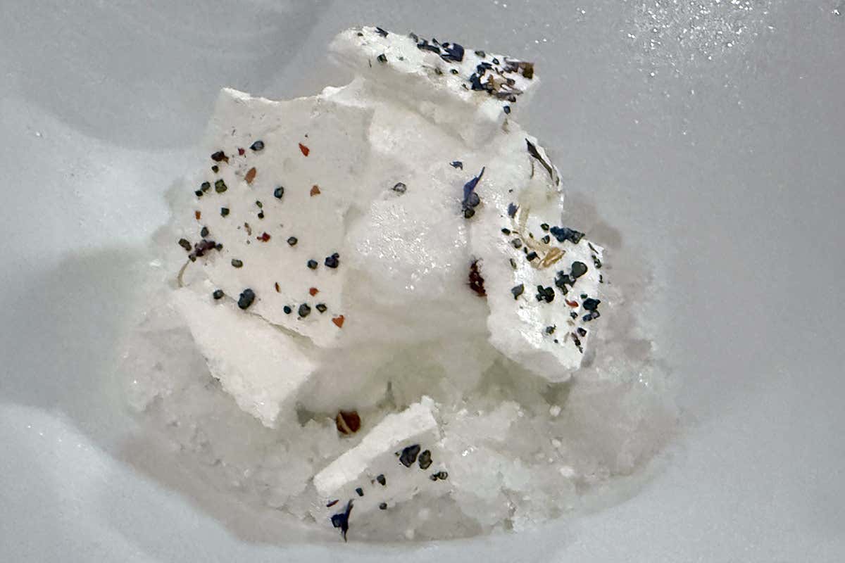 DA NORD A SUD - Sorbetto di pera, blu di bufala e cacao  - Hotel Parker's