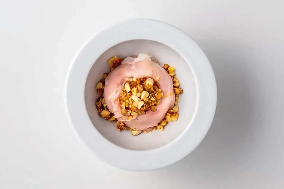 Bomba di riso con ragù di Parmigiano Reggiano