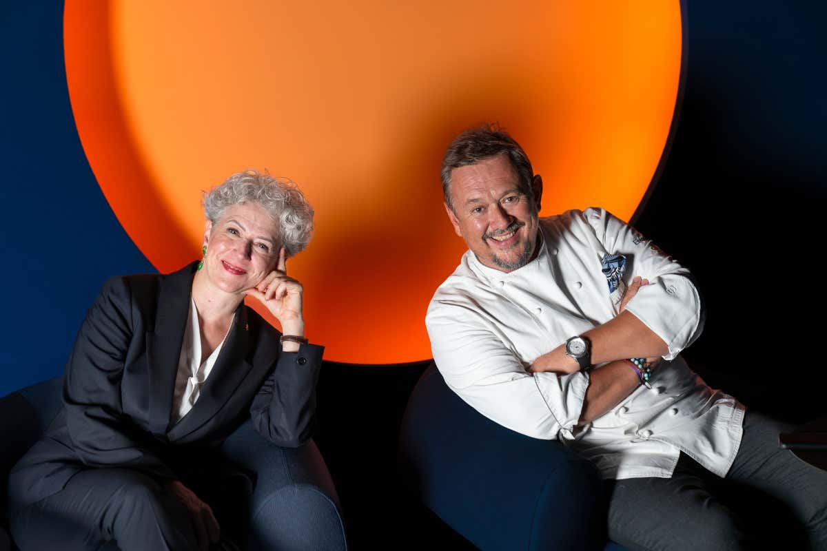 Michela ed Emanuele Scarello, del ristorante Agli Amici 1887, due stelle Michelin a Godia (Ud)