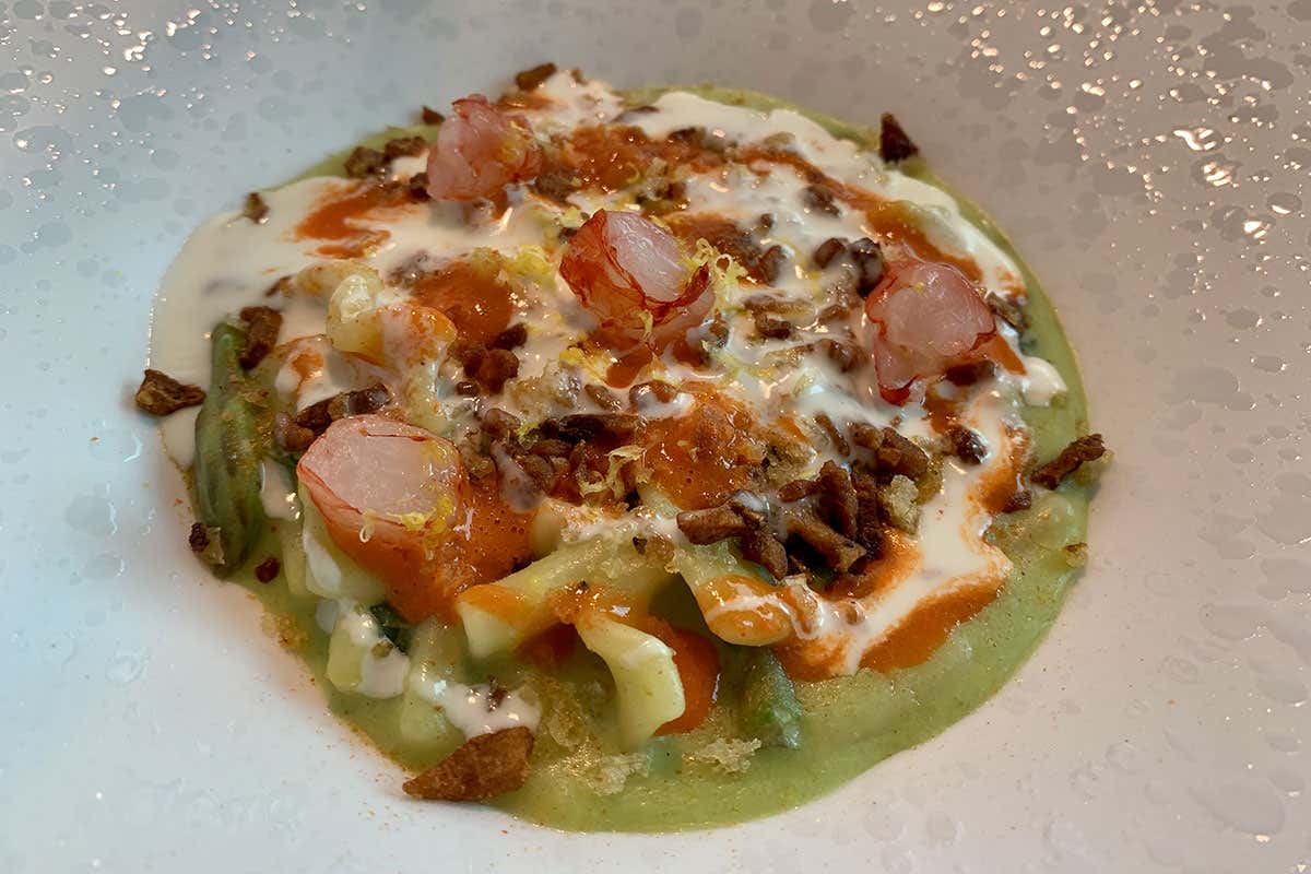 Gusto, estetica e colori nei piatti del nuovo Visteria di Varenna