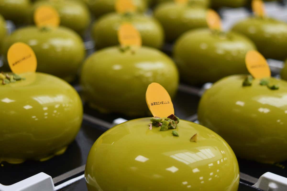 Monoporzioni al pistacchio  Pasticceria Moschella, prodotti sempre freschi e zero sprechi