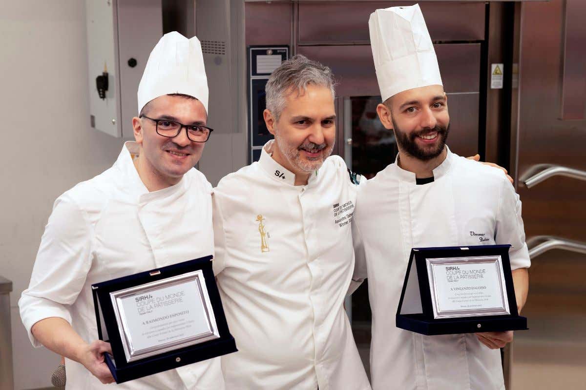 Raimondo Esposito e Vincenzo Daloiso in gara per la Coppa del Mondo di Pasticceria