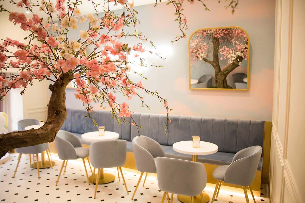 L&rsquo;ambiente curato di Pasticceria Celestina [[Giro del Golfo in otto giorni]]: ai piedi del Vesuvio