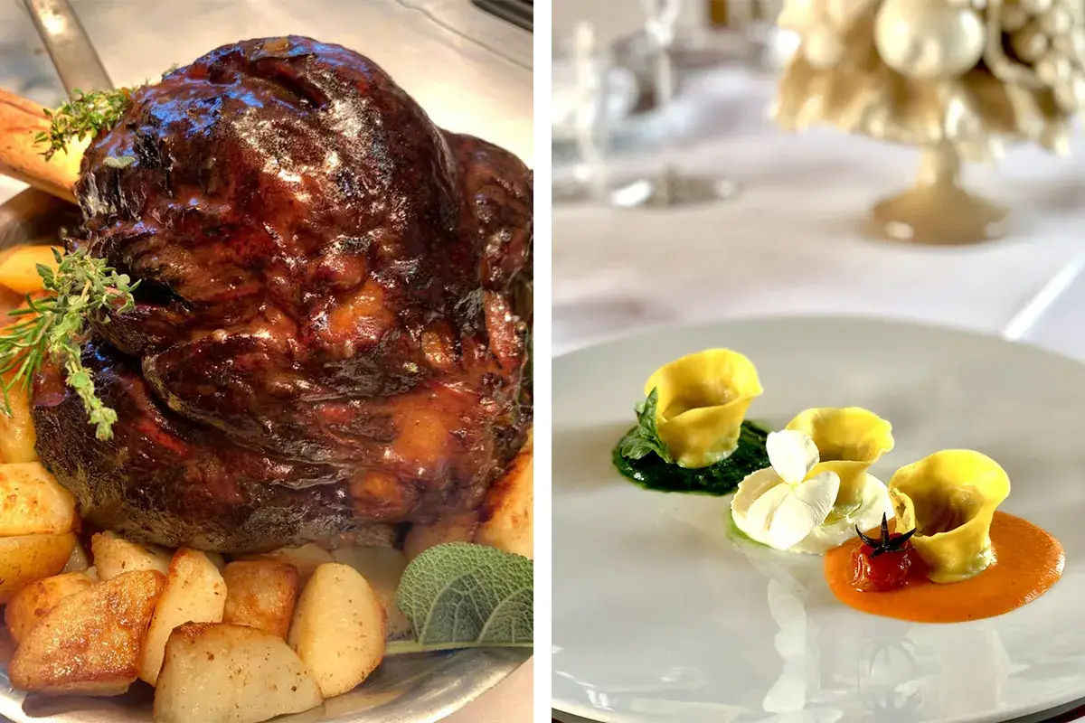Garretto di Scottona con patate di montagna (Giovanni Santini, Dal Pescatore ***, Canneto sull'Oglio, Mn) W l'Italia. Tortelli di pecorino Toscano ai colori e sapori italiani (Silvia Baracchi, Il Falconiere Relais *, Cortona, Ar) L'Italia del calcio di Mancini va sulle stelle. [Ecco come la celebrano gli stellati]