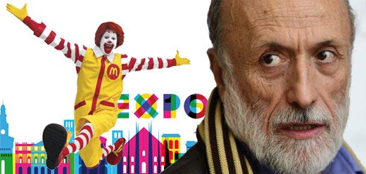 È scontro fra Slow Food e McDonald's 
Le due facce di un’Expo senza anima