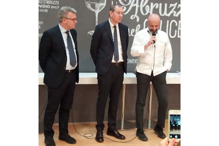 Dino Pepe, Valentino di Campli e Niko Romito (Due piatti firmati Niko Romito per i 50 anni della Doc Montepulciano)