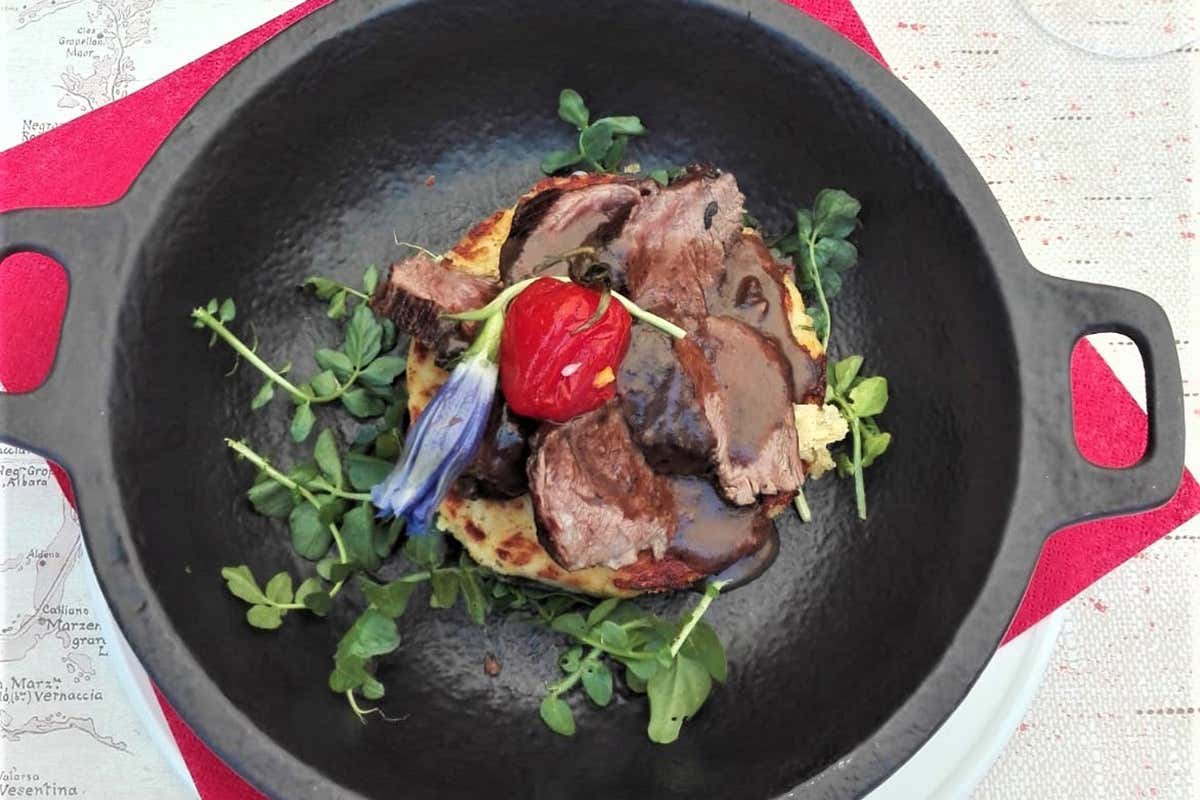 I piatti ruspanti di Fiorenzo Varesco. Foto: Renato Filippi La rinascita di Castel Pergine, hotel di charme e ristorante