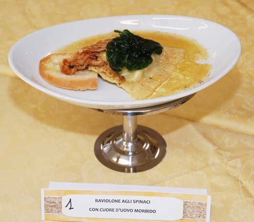 Il raviolone che ha vinto il primo premio Il raviolone che ha vinto il primo premio