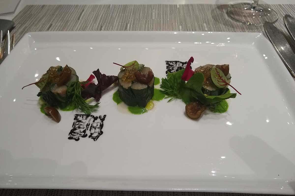 Sushi di spigola A Riccione l'Italia della cucina si specchia nei piatti del ristorante Green