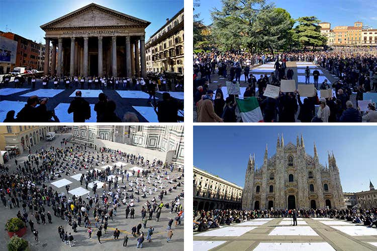 La protesta dei 10mila ristoratori: 
Non siamo untori, vogliamo lavorare