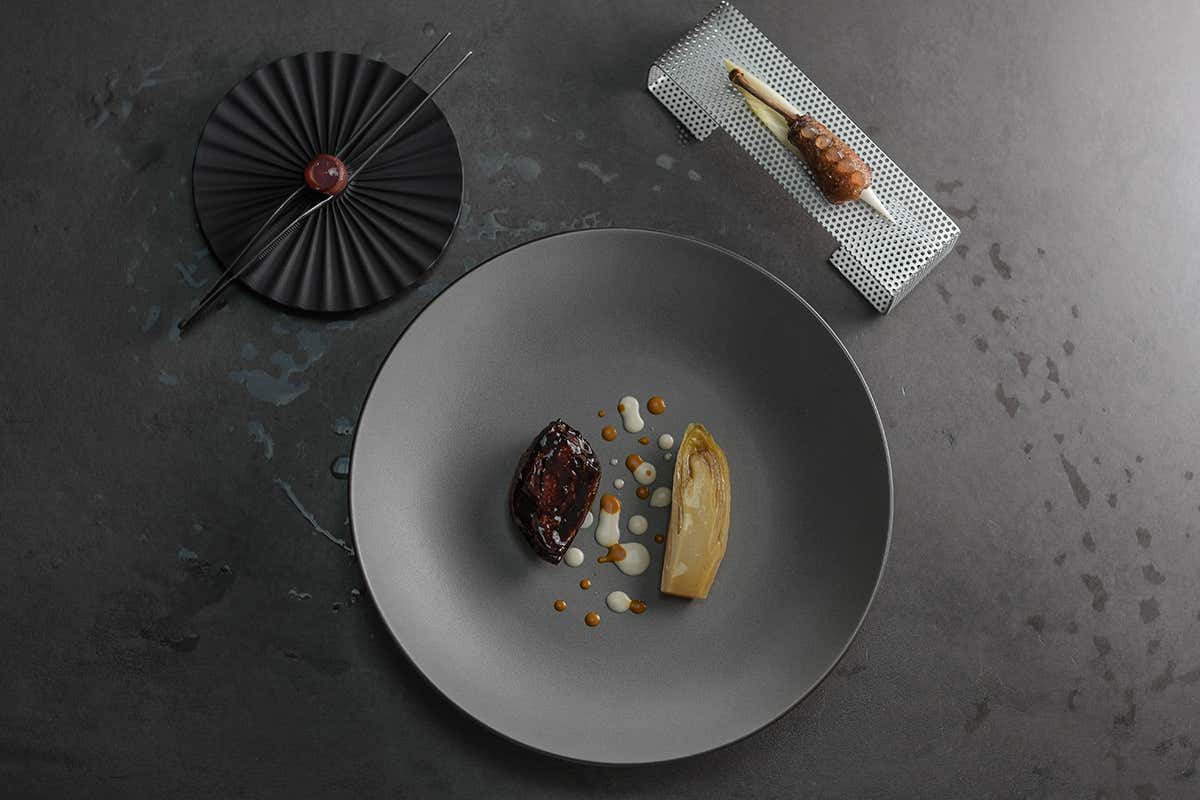 Piccione olivello Spinoso e india Bolle Restaurant, il timbro di Pentole Agnelli sulla ristorazione bergamasca