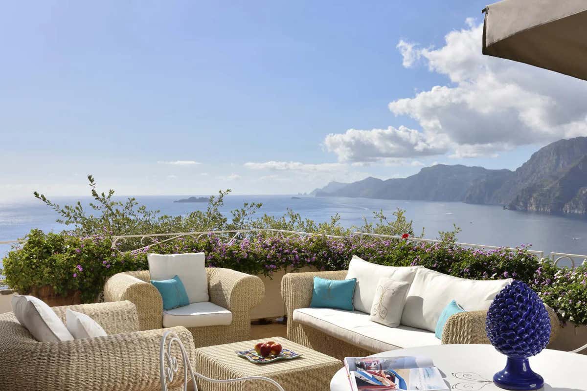 La terrazza di una suite del Piccolo Sant'Andrea