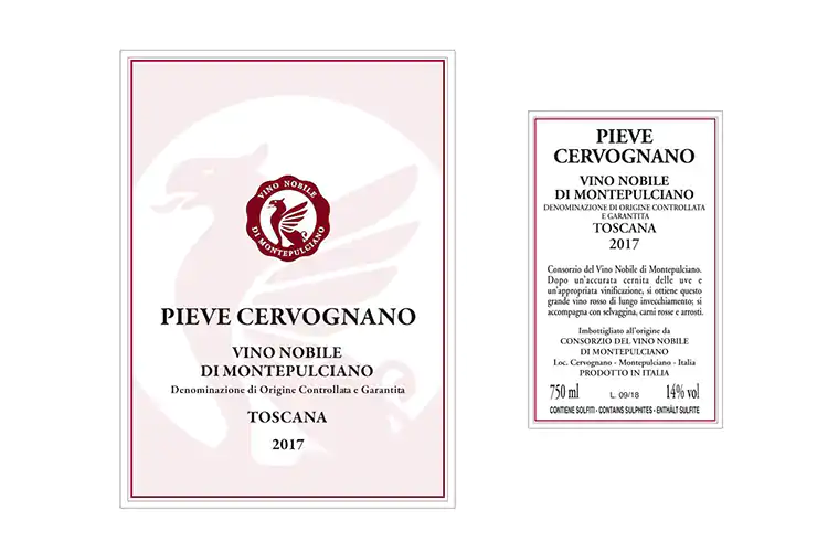 La demo dell&rsquo;etichetta della nuova tipologia Terza tipologia per il Vino Nobile In arrivo la menzione Pieve