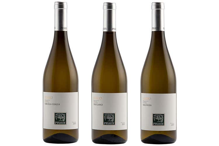 Ribolla Gialla, Friulano, Malvasia (Pighin nobilita i vini Ogni anno 900mila bottiglie) Ribolla Gialla, Friulano, Malvasia (Pighin nobilita i vini Ogni anno 900mila bottiglie)