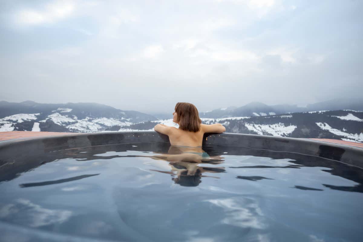 Fare il bagno d'inverno all'aperto non è un sogno, ma realtà 