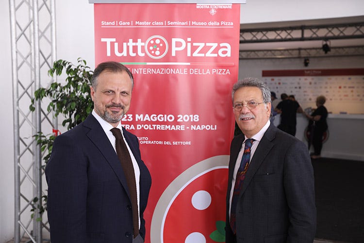 Riccardo Biglietto e Sergio Miccù (La pizza è più amata al Sud Il 35% del settore tra Sicilia e Campania)