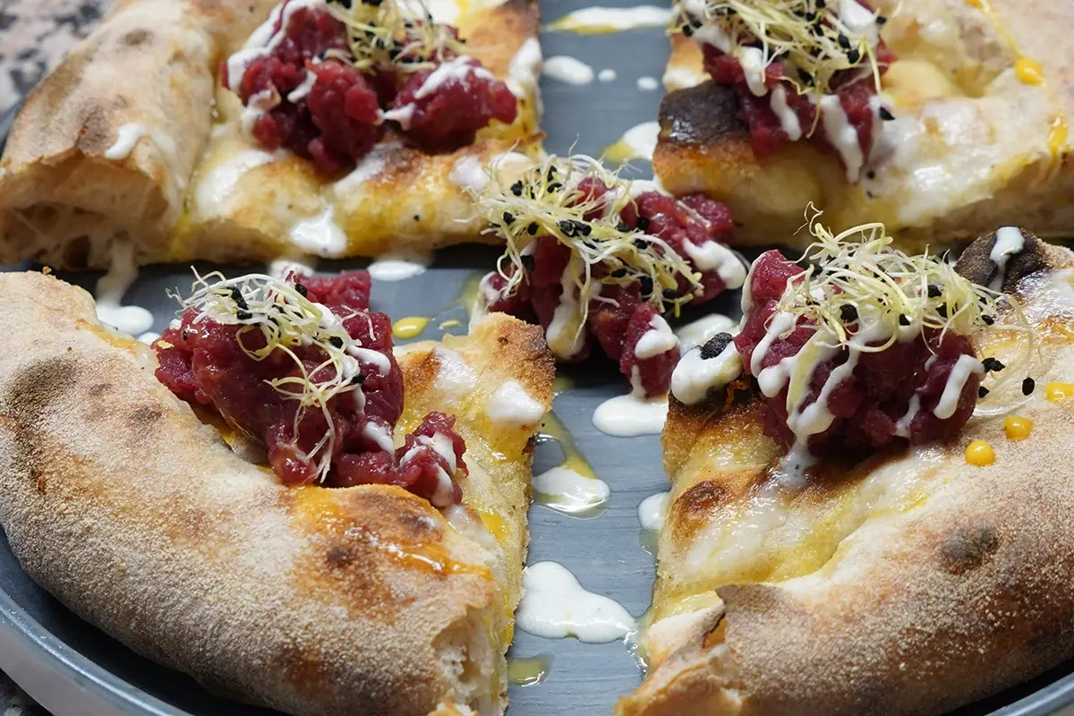 La pizza al Prosecco Dal Veneto la pizza con impasto al Prosecco