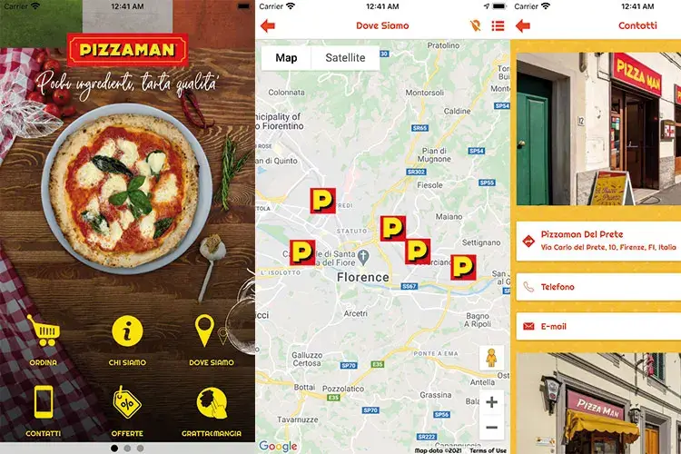 L'app di PizzaMan miglioira l'esperienza di acquisto Arriva PizzaMan Firenze L'app che fa saltare la coda 