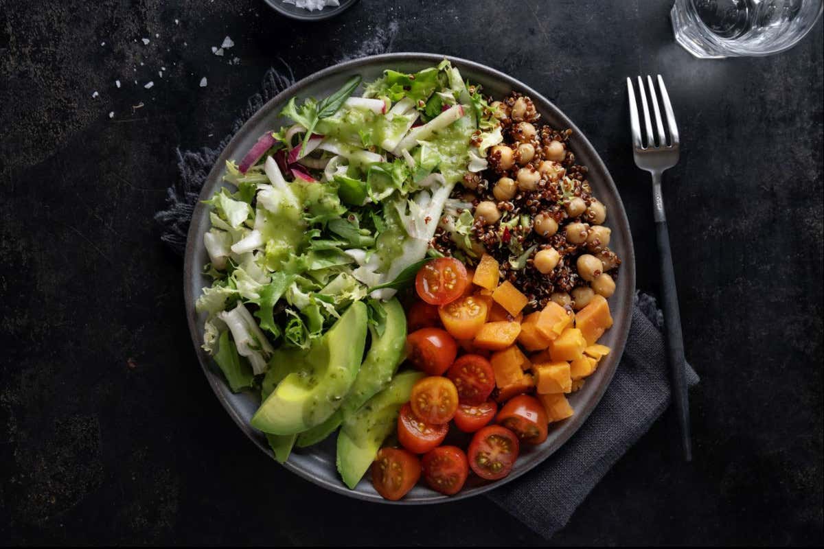 Poké di riso Venere, ceci, zucca e rucola DA FINIRE -