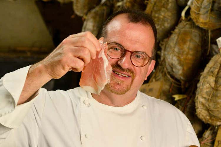 (Poker di sapori e profumi del culatello Degustazioni all’Antica Corte Pallavicina)