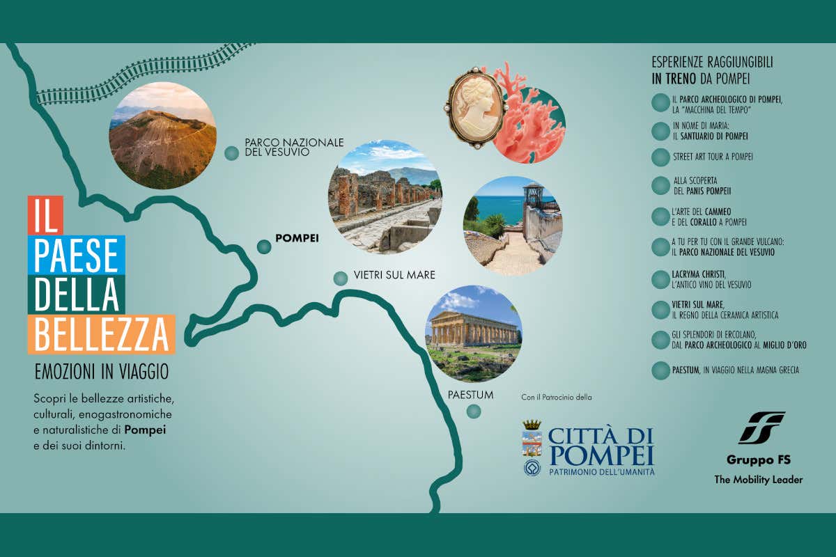 Pompei e i dintorni in treno