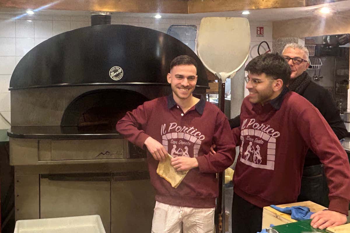 La famiglia Gianpaolo con il nuovo forno