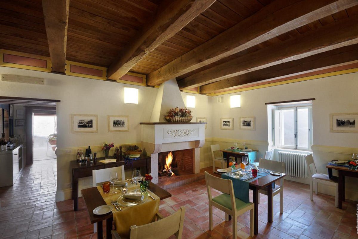 Stile tradizionale per l'ospitalità Castello di Postignano, fuga dalla quotidianità ma con comfort e gusto