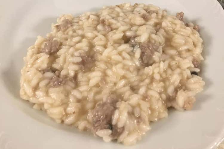 Risotto con pasta di salame (Premio Bramante, i cuochi pavesi incoronano Claudio Sadler)