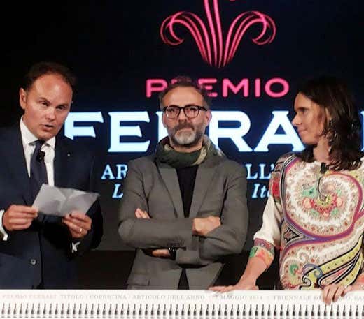 da sinistra: Matteo Lunelli, Massimo Bottura e Camilla Lunelli da sinistra: Matteo Lunelli, Massimo Bottura e Camilla Lunelli
