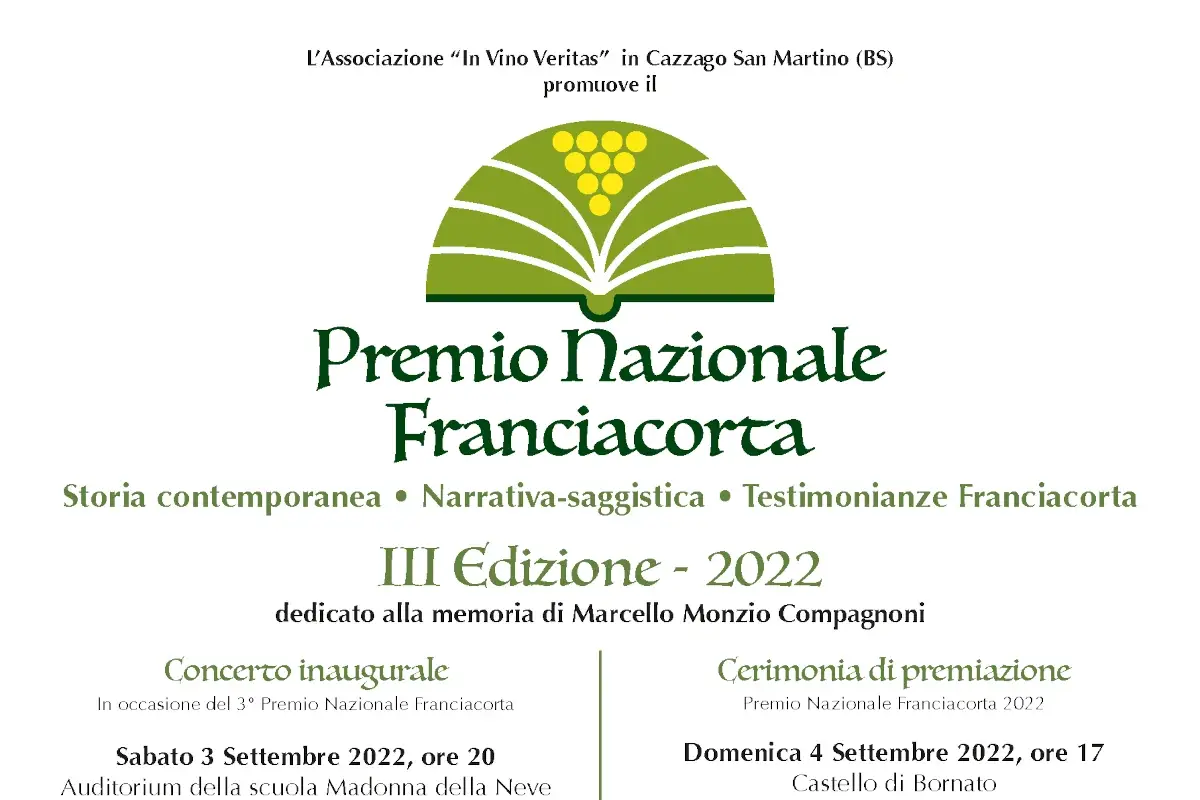 Premio Nazionale Franciacorta, valorizzare il territorio attraverso la cultura