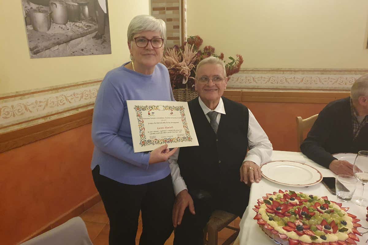 Premio alla storicità della cucina Forsempronese a Luciano Mancinelli