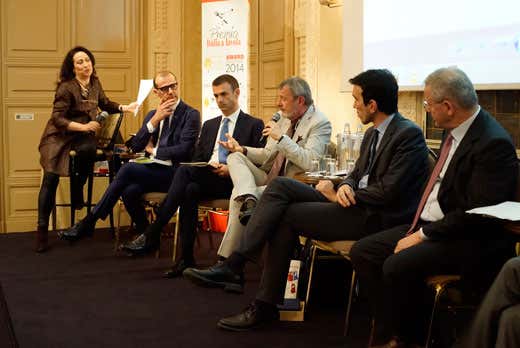 da sinistra: Anna Scafuri, Tiziano Tempestini, Ettore Prandini, Alberto Lupini, Maurizio Martina e Lino Stoppani