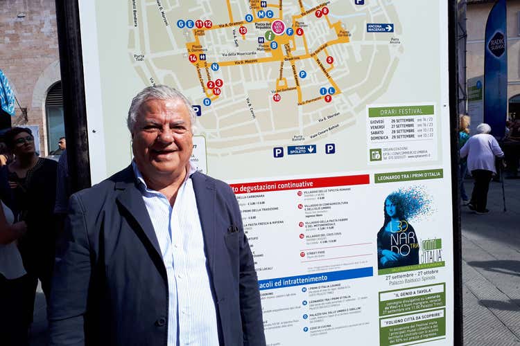 Aldo Amoni (Primi d&rsquo;Italia, a Folignoservite 16 tonnellate di pasta)