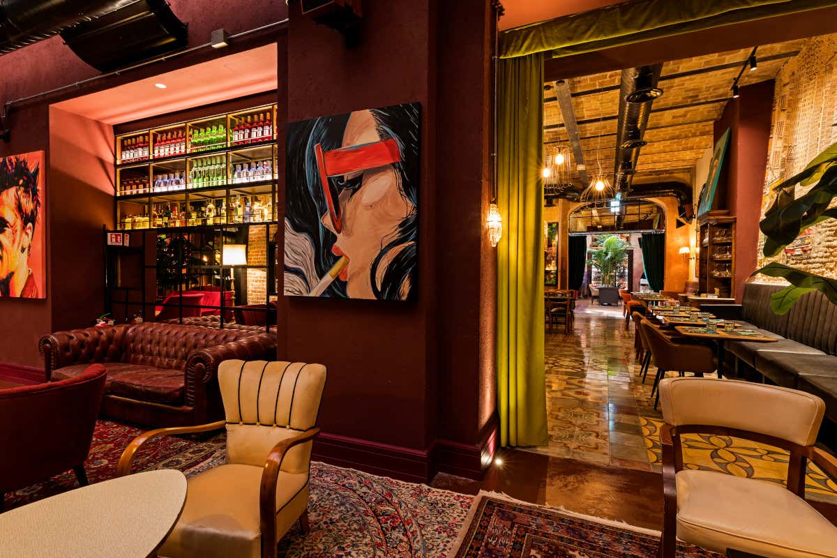 Un particolare degli interni di Comodo Apre Comodo, un'officina del gusto nel cuore della Capitale