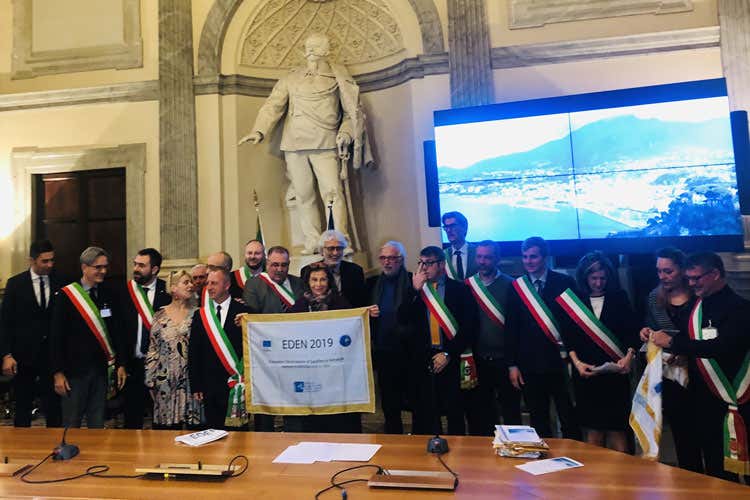 I sindaci alla presentazione del Progetto Eden (Il turismo sostenibile riparte dai piccoli borghi)