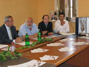 Da sinistra, Gian Francesco Tomasoni, Franco Nicoli Cristiani, Adelio Zeni, Silvano Zanelli
