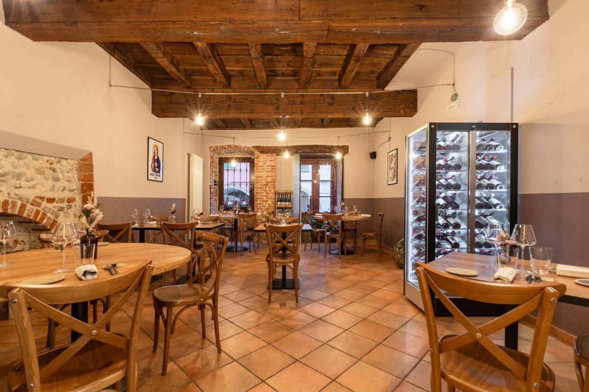 La sala del ristorante Q.B. Bistrò