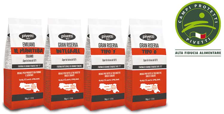 (Qualità superiore e origine certificata per le farine Molini Pivetti)