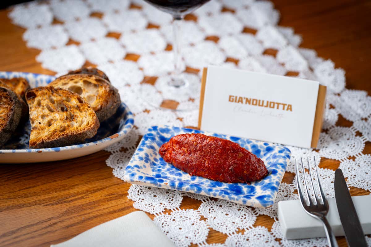 La Gia'ndujotta®, proposta dallo chef calabrese Claudio Lochiatto al ristorante L'Uliveto di Torino
