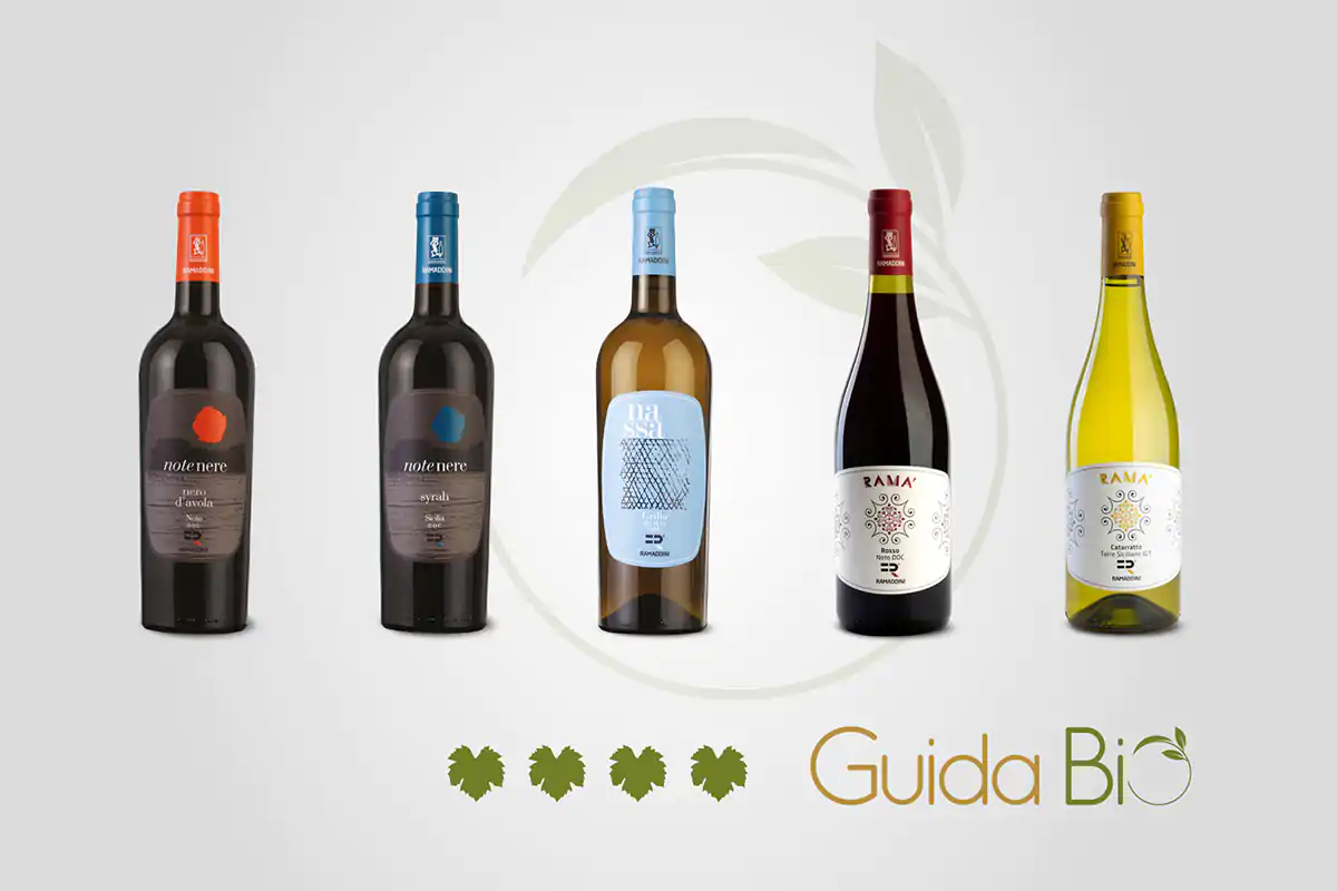 Le bottiglie premiate dalla Guida Bio 2021 Vignaioli Ramaddini, 5 etichette premiate dalla Guida Bio 2021