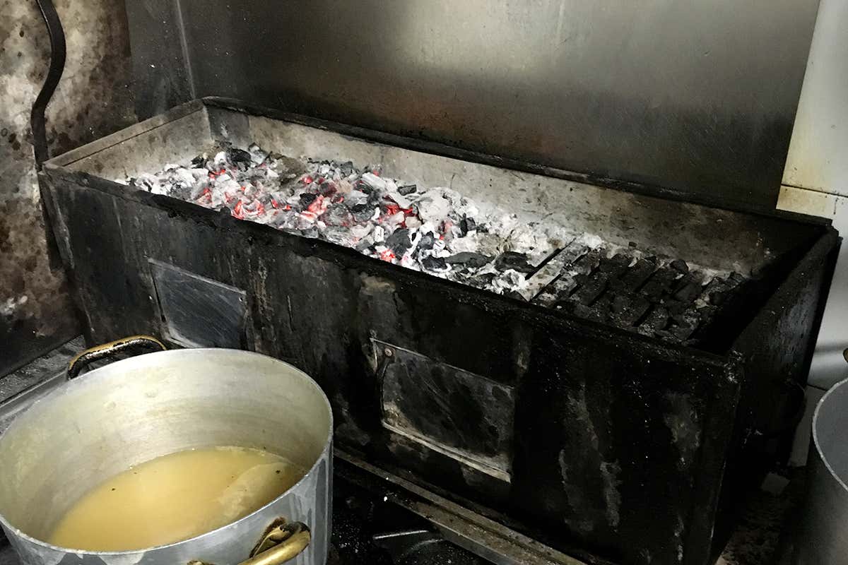 La brace della Trattoria Rapisardi