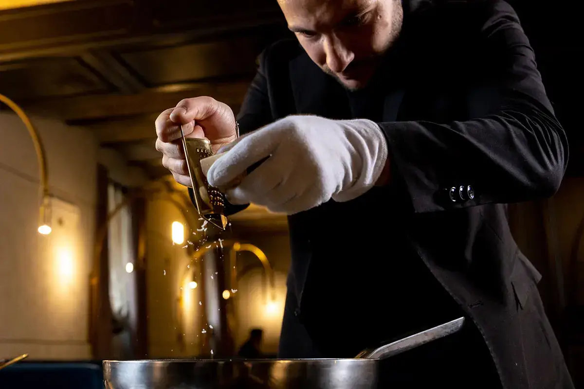 All'Oro, Di Giacinto parte dalla base dei "romani" per piatti di alta cucina