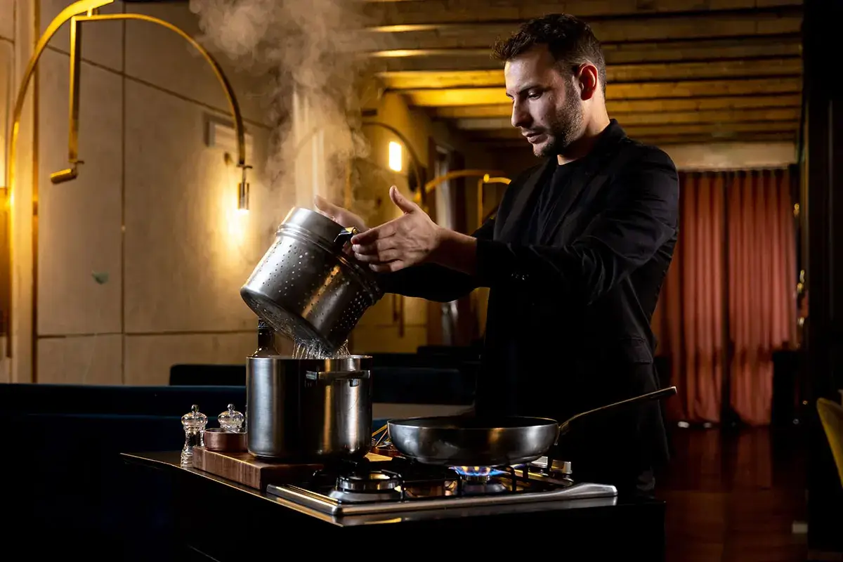 All'Oro, Di Giacinto parte dalla base dei "romani" per piatti di alta cucina