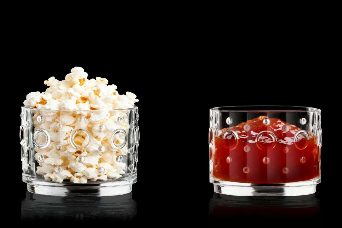 I bicchieri Circus Rock risultano pratici anche per servire popcorn o salse