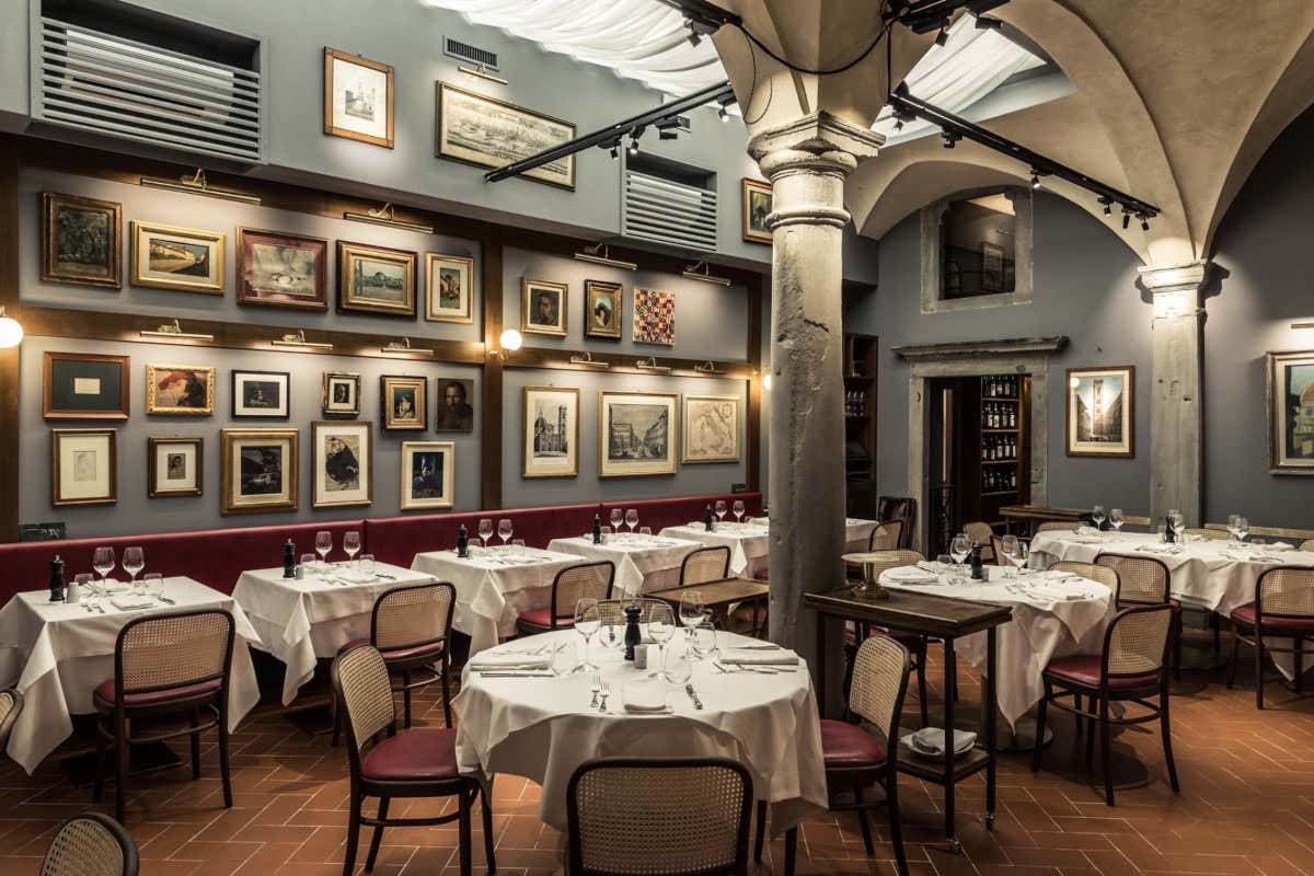 Una delle sale del ristorante Regina Bistecca