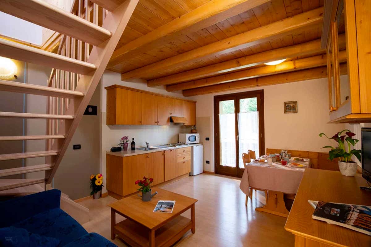 Uno degli appartamenti dell'Hotel Maé - Residence Panorama