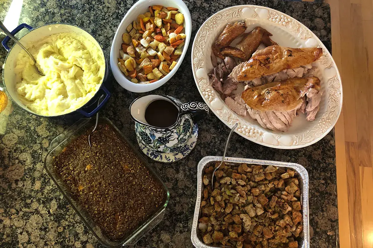 Tacchino principe, poi il resto Thanksgiving day, peccato che non sia ancora arrivato in Italia